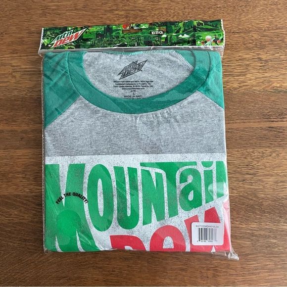 NWT Retro Style Mountain Dew T-shirt, Size Medium - Picture 1 of 3